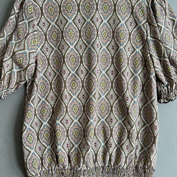 Melloday Women’s Blouse Top Smocking Medium - Picture 3 of 4